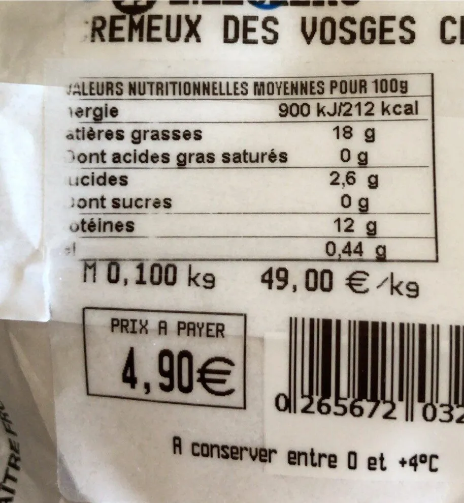 Cremeux des vosges