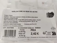 Narlon fumé au bois de hêtre