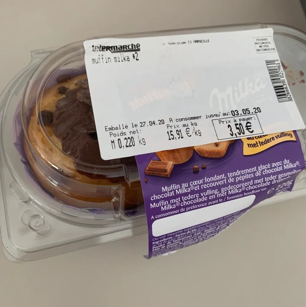 Muffin milka intermarche