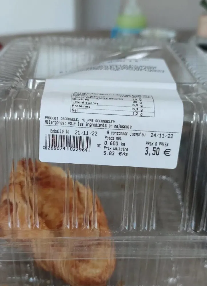 Croissant beurre x8