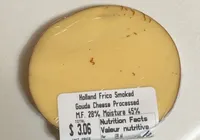Holland frico smoked goulda cheese processed