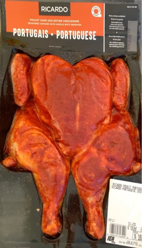 Poulet crapoutine portugais