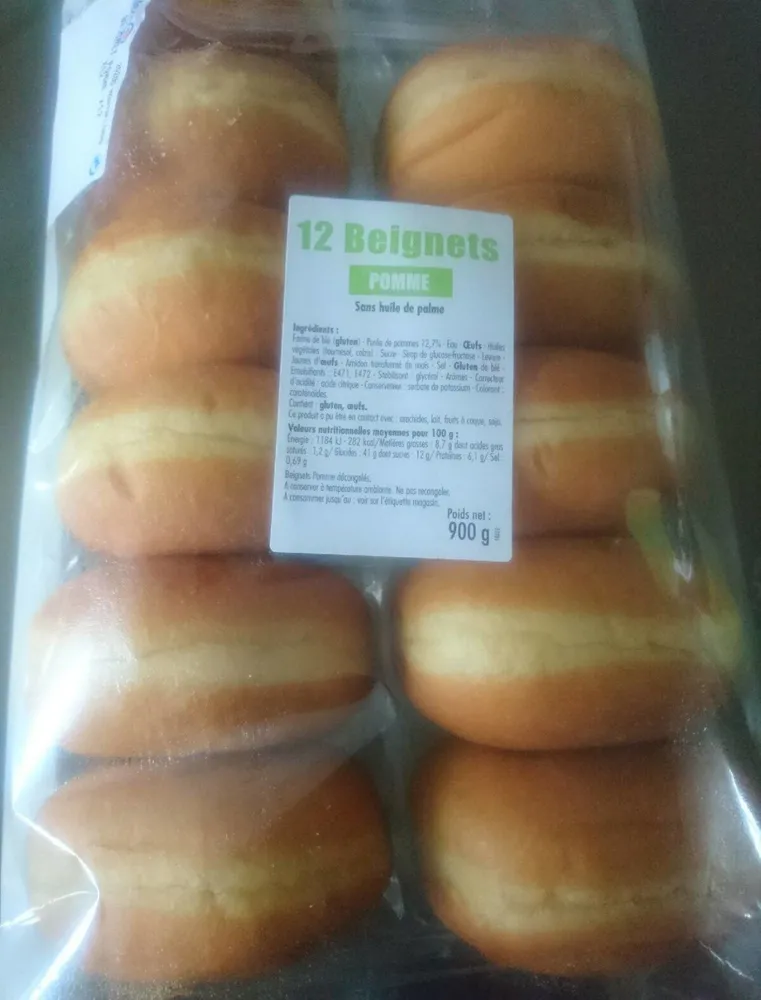 12 Beignet Pomme (sans huile de palme)