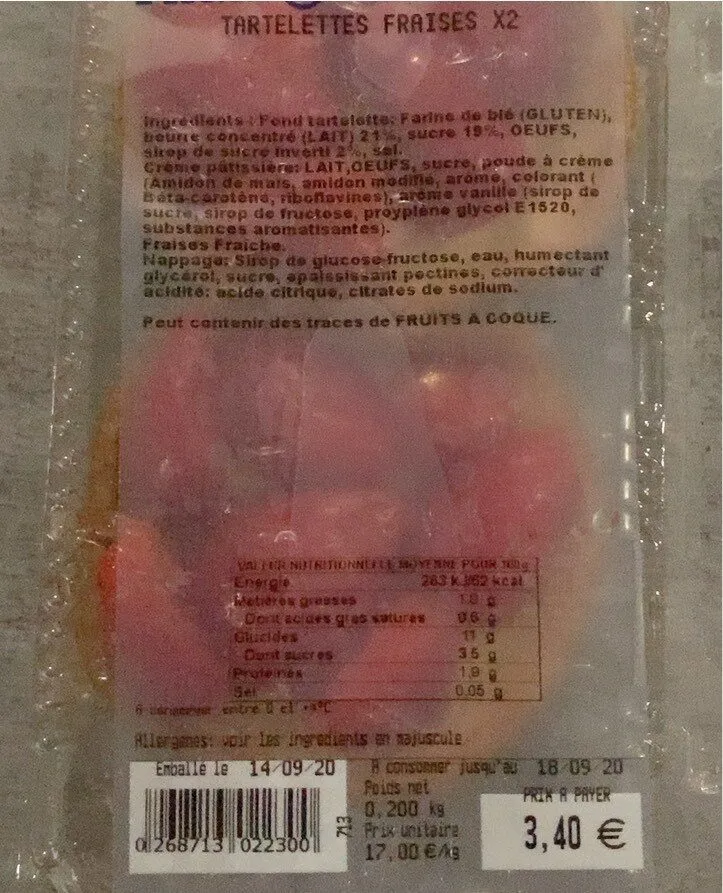 Tartelettes fraises