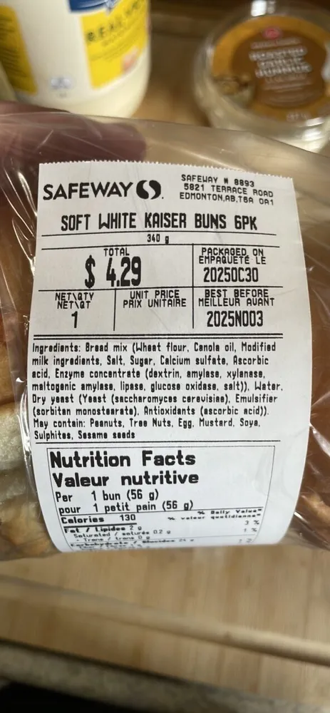 SOFT WHITE KAISER BUNS 6PK