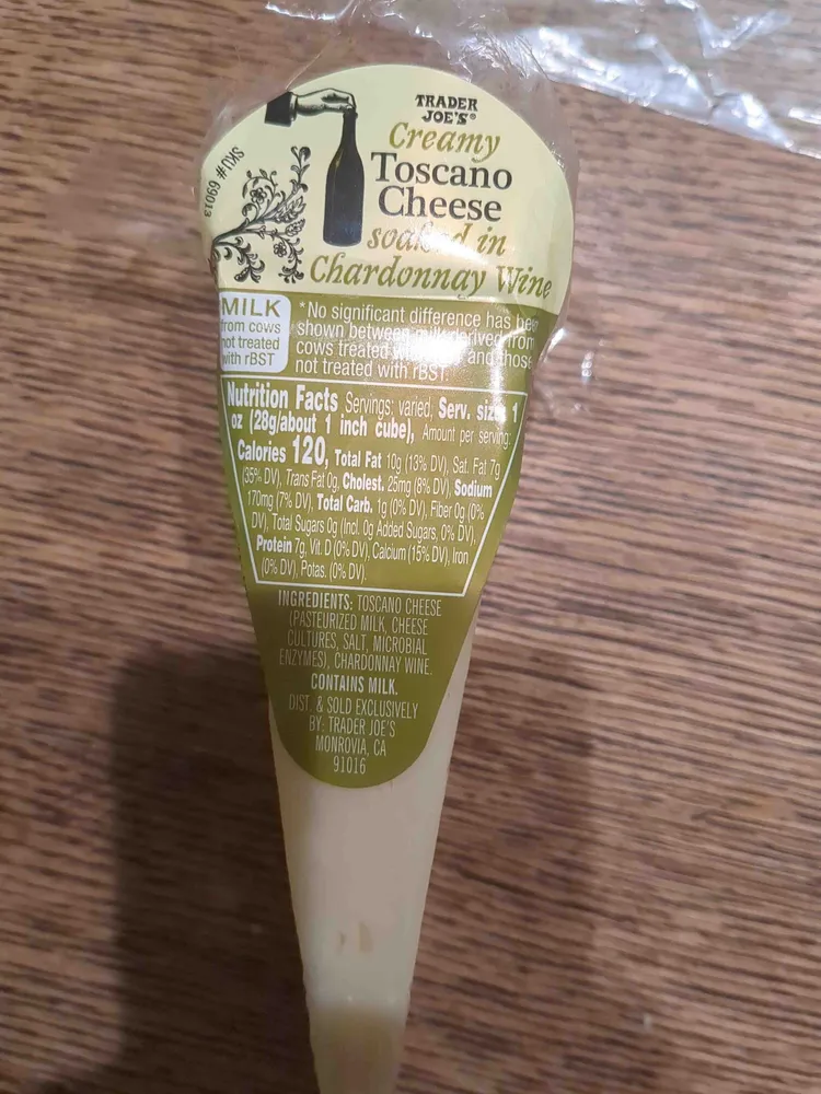 Creamy Toscano Cheese Soaked in Chardonnay Wine
