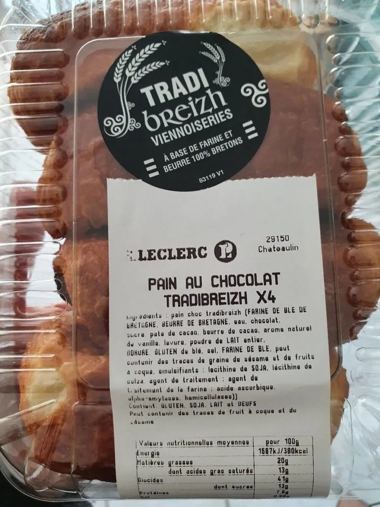 Pain au chocolat tradibreizh