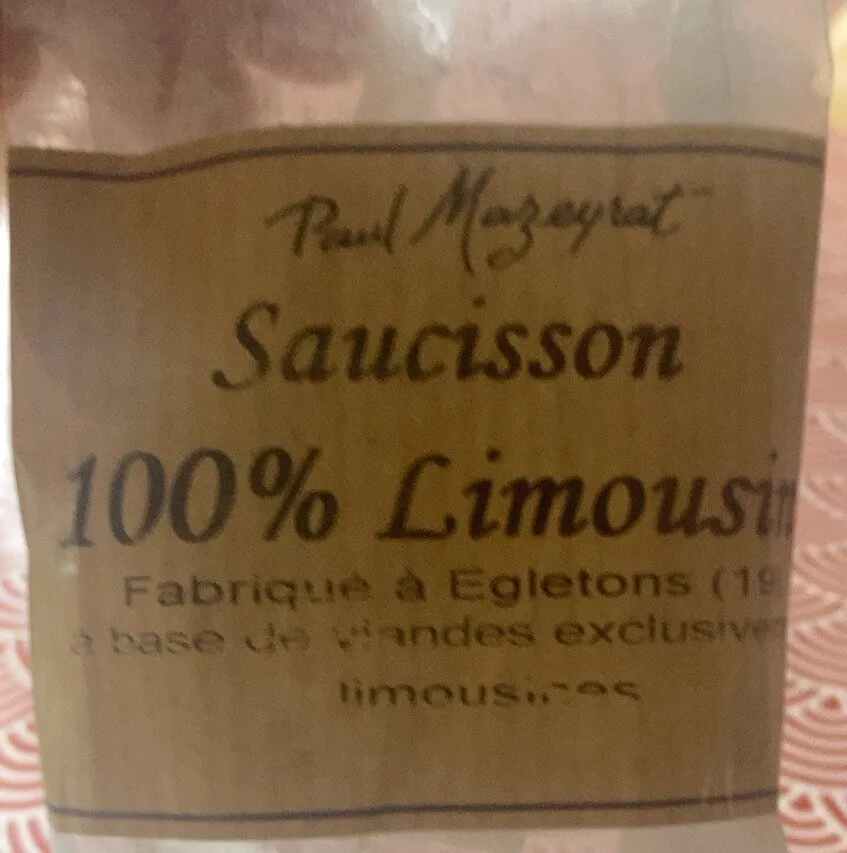 Saucisson 100% Limousin