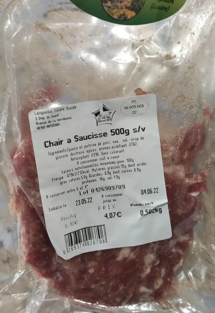 Chair à saucisse