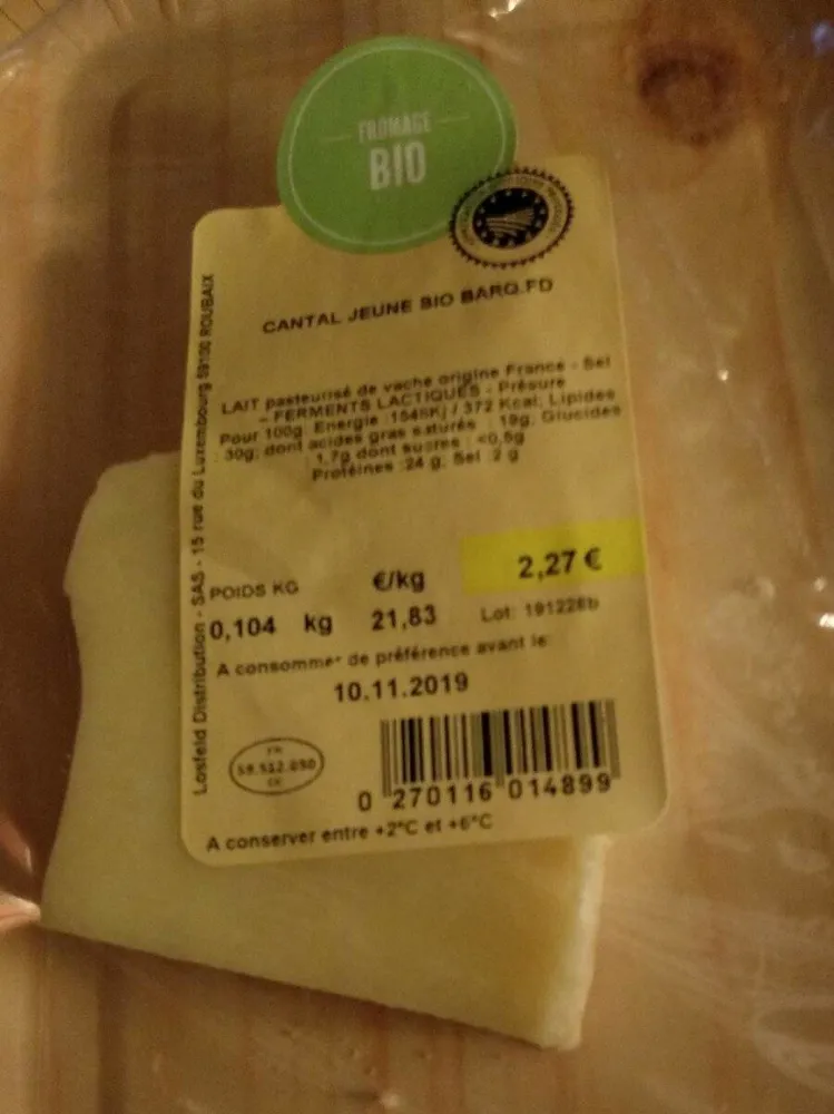 Cantal jeune bio