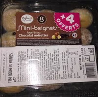Mini-beignets fourrés au Chocolat noisettes
