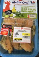 Morceaux choisis de pouler huile d'olive romarin