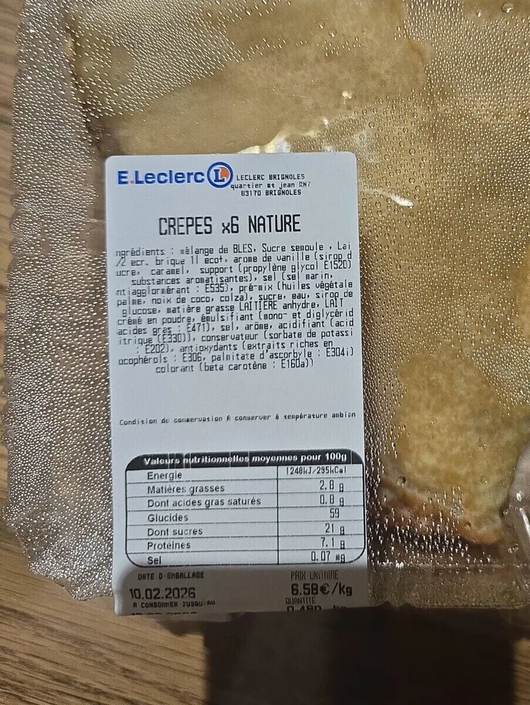 Crepes natures