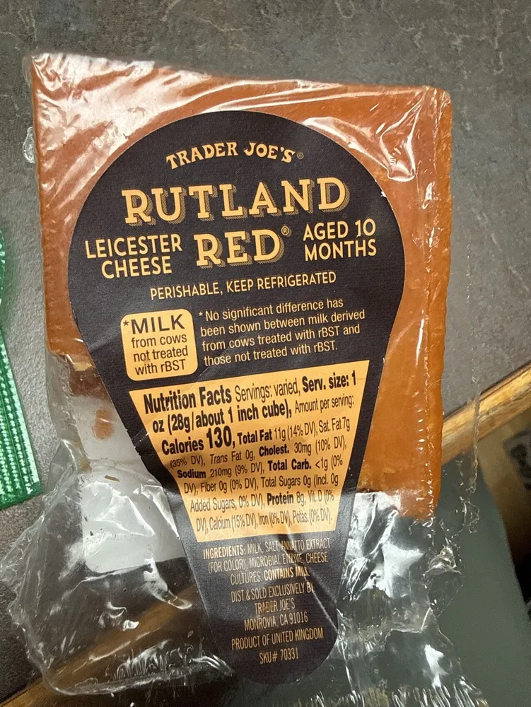 Trader Joes Rutland Red Leicester