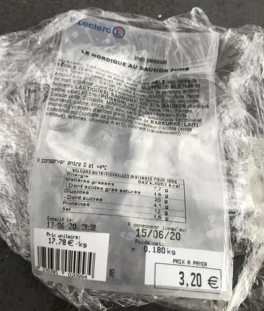Le nordique au saumon fume