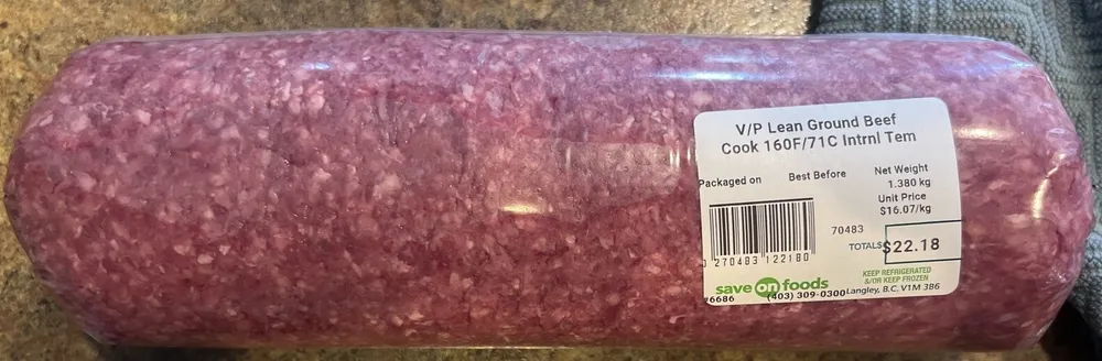 V/P Lean Ground Beef