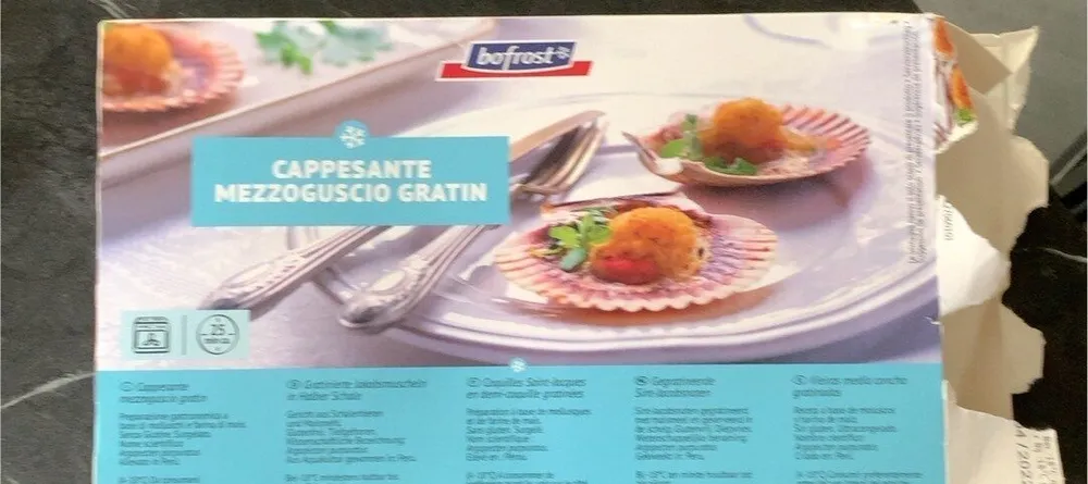 Capesante gratin