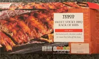 Sweet sticky BBQ rack of ribs