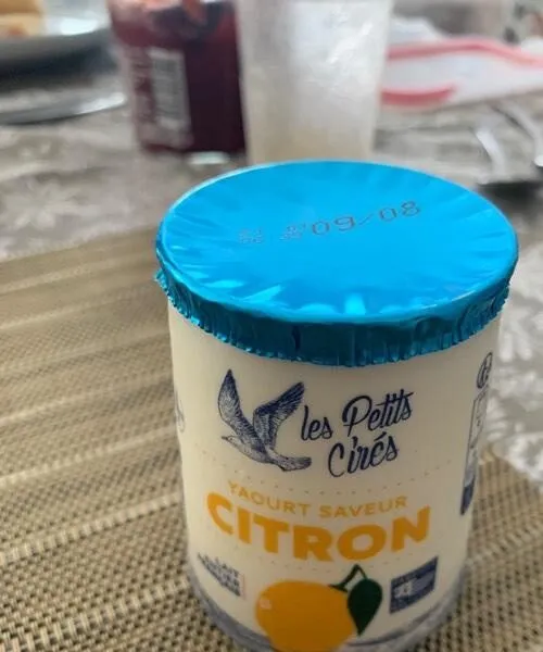 Yaourt saveur citron