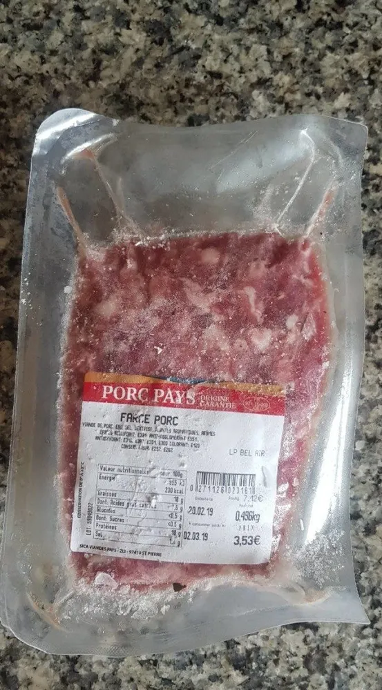 Farce porc