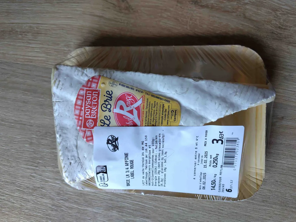 Brie LR 3/4 Affine Label Rouge