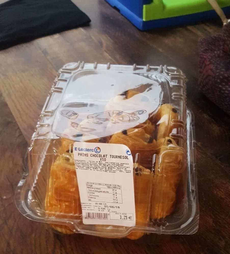 pain au chocolat tournesol ×10
