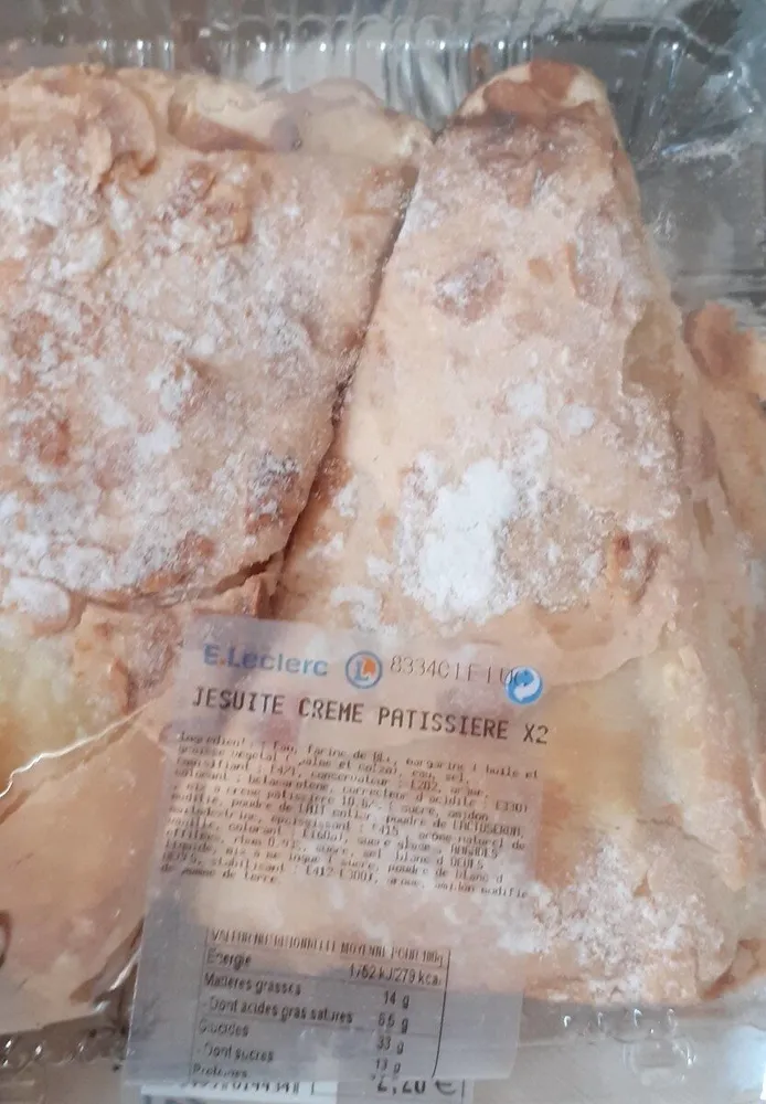 Triangle crème pâtissière