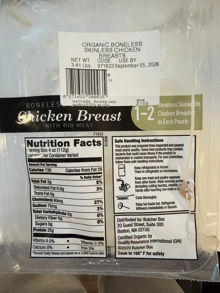 Boneless Skinless Chicken Breast With Rib Meat