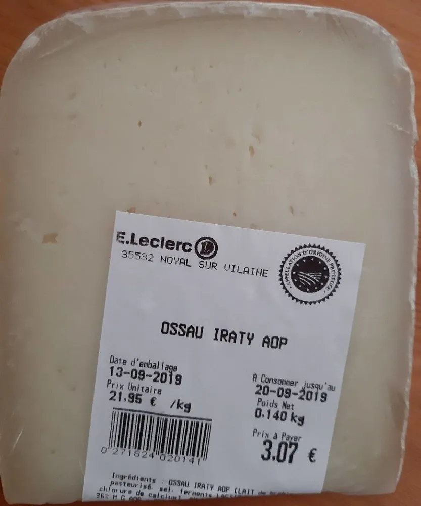 Fromage ossau iraty AOP