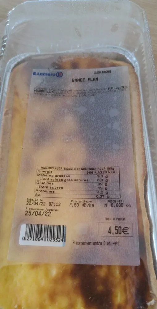 Bande de flan