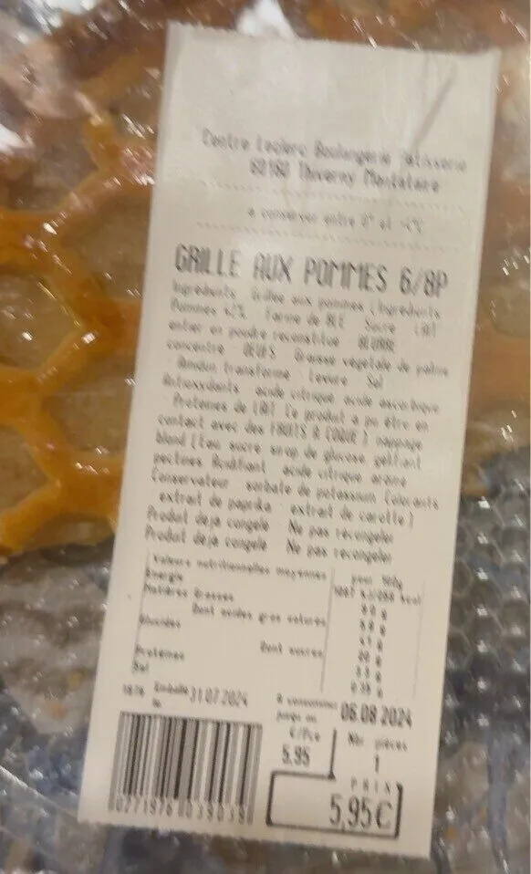 Grille aux pommes