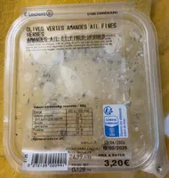 Olives vertes amandes ail fines herbes