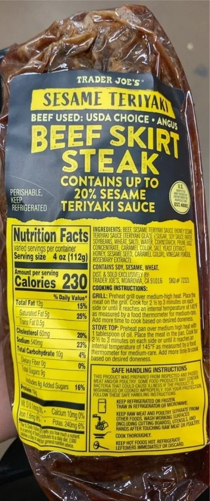 Beef skirt steak