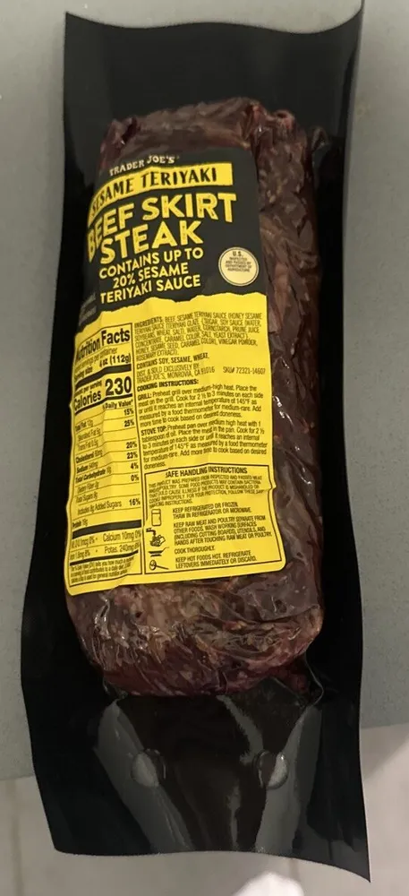Sesame Teriyaki Beef Skirt Steak