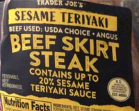Sesame Teriyaki Beef Skirt Steak