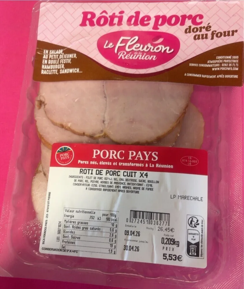 ROTI DE PORC CUIT X 4