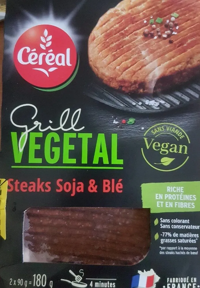 Steaks soja et blé