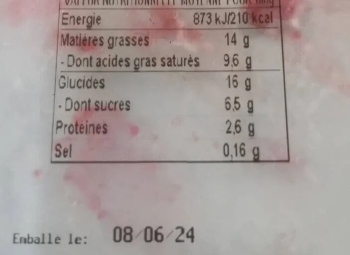 Tarte framboise