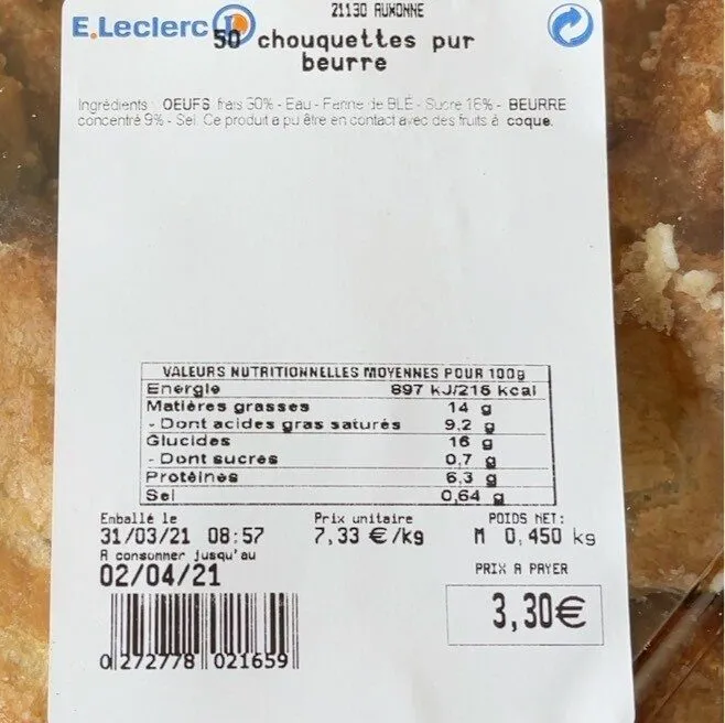 Chouquettes pur beurre