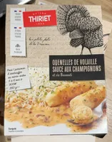 Quenelles de volaille sauce aux champignons