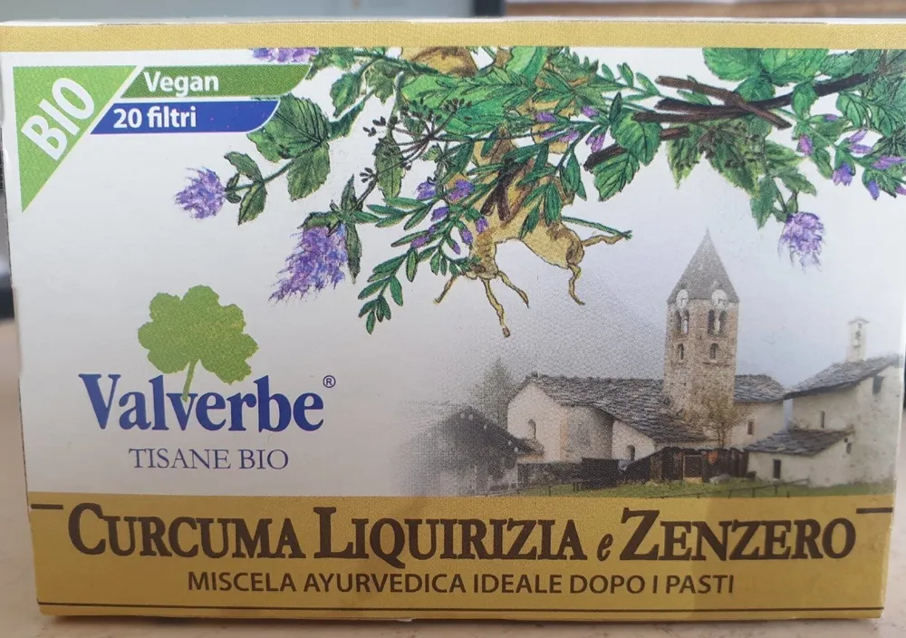 Tisane bio Curcuma liquirizia e zenzero