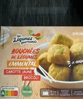 Bouchées de légumes emmental carotte jaune brocoli