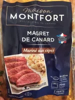 Magret de canard mariné aux cepes