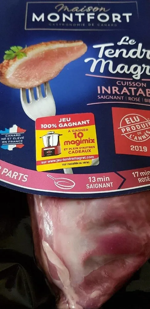 Tendre magret mariné