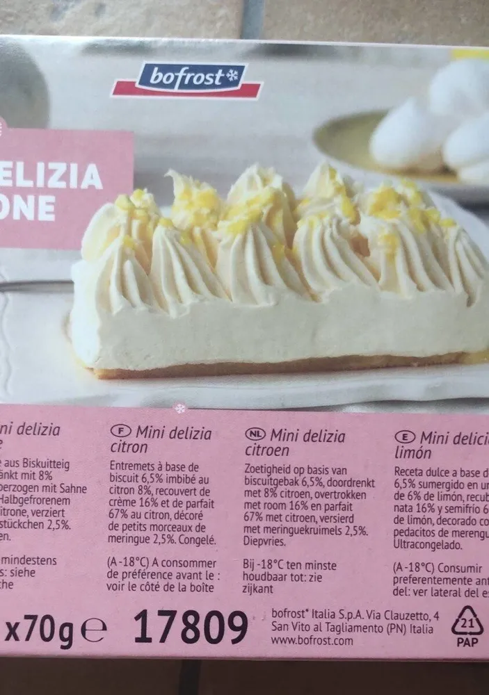 Mini delizia al limone