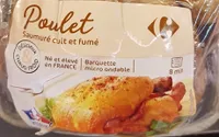 Poulet saumuré cuit et fumé