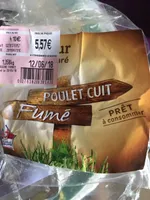 Poulet cuit fume