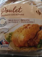 Poulet saumuré cuit et fumé