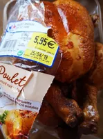 Poulet saumure cuit et fumé
