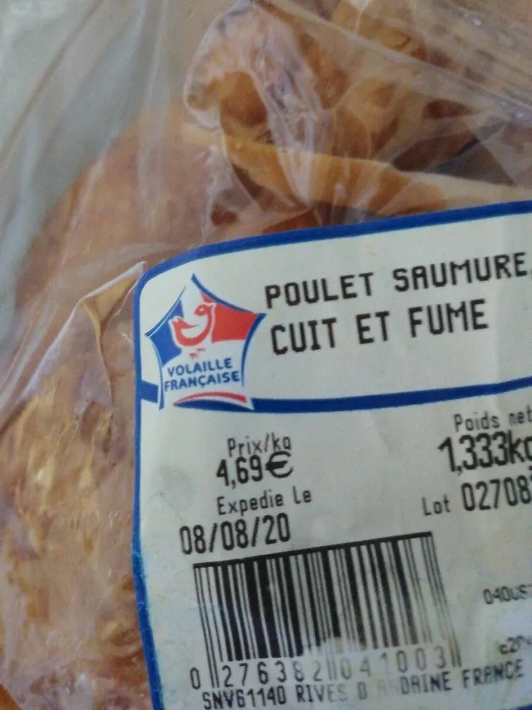 Poulet fumé